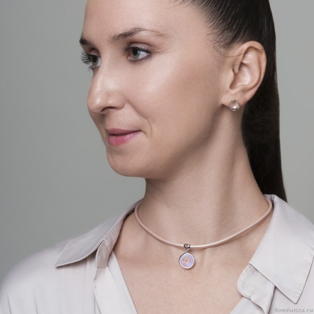 Пусеты Fiore Luna, Dusty Pink Delite, A1909.M01 R/S Пусеты Fiore Luna, Dusty Pink Delite, A1909.M01 R/S